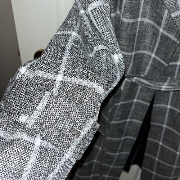Plaid Trench Coat - Picture 3 of 4